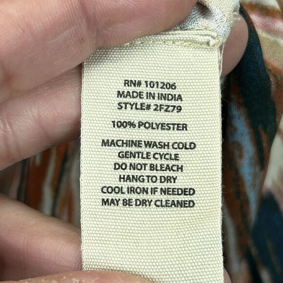 Soft Surroundings Small Cyra Dress Painted Stripe Asymmetrical Hem - Picture 10 of 10